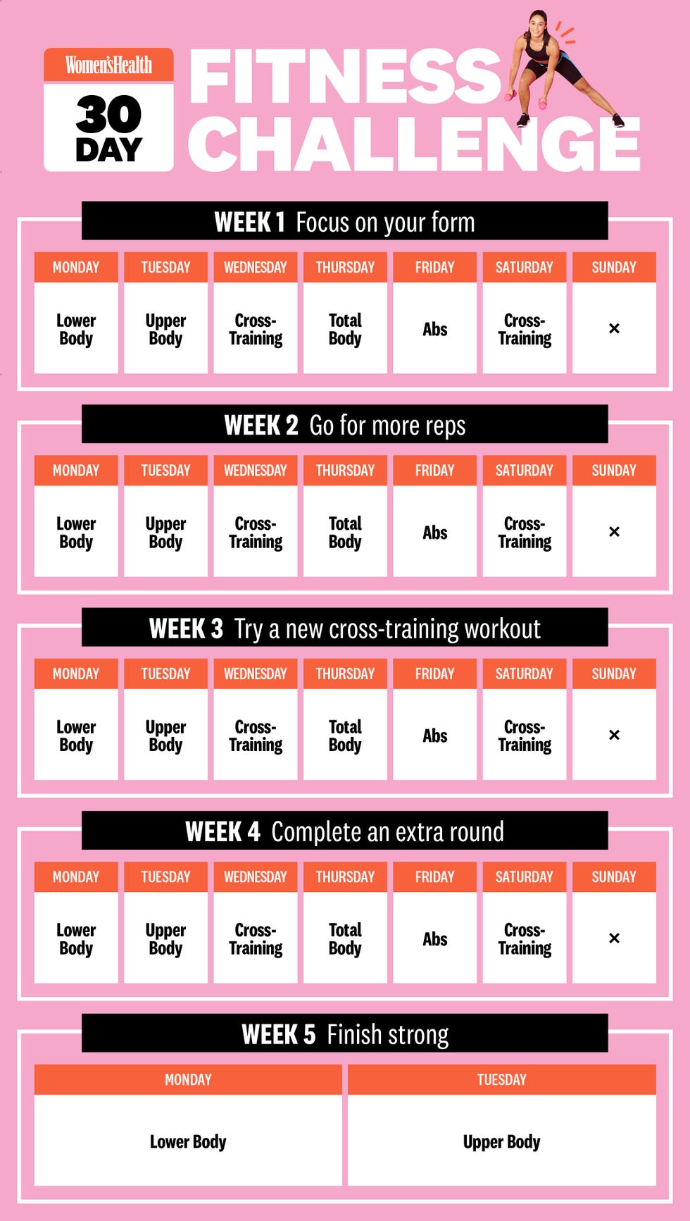 30 Day Fitness Challenge for Beginners