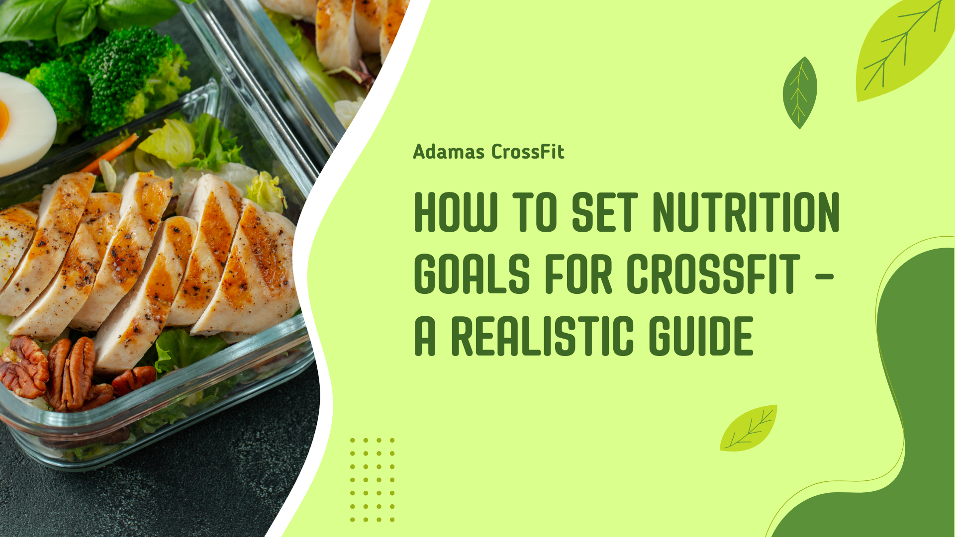 How to Set Nutrition Goals