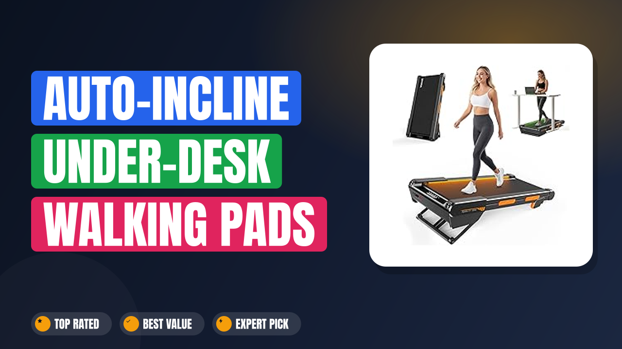 Auto-Incline Under-Desk Walking Pads for Small Apartments